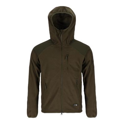 Sweat à capuche zippé en molleton DELTA VERT AB 10857001 4