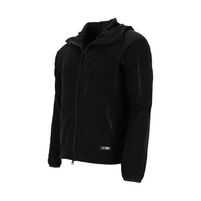 Sweat à capuche zippé en molleton DELTA NOIR AB 10857006 6