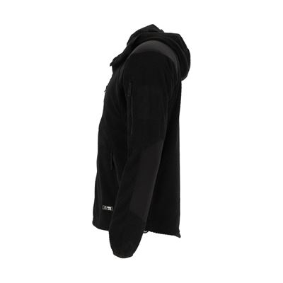 Sweat à capuche zippé en molleton DELTA NOIR AB 10857006 5