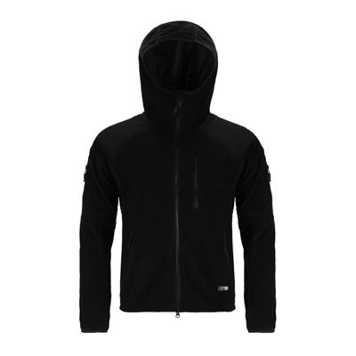 Sweat à capuche zippé en molleton DELTA NOIR AB 10857006 4