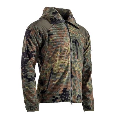 Sweat à capuche zippé en molleton DELTA FLECKTARN