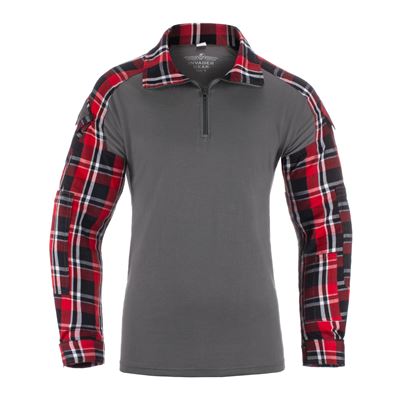 Chemise tactique en flanelle ROUGE