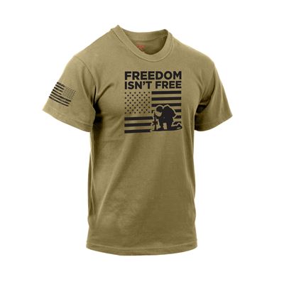 T-shirt FREEDOM ISN'T FREE à manches courtes COYOTE ROTHCO 10891 4