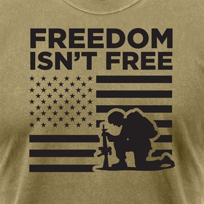 T-shirt FREEDOM ISN'T FREE à manches courtes COYOTE ROTHCO 10891 2