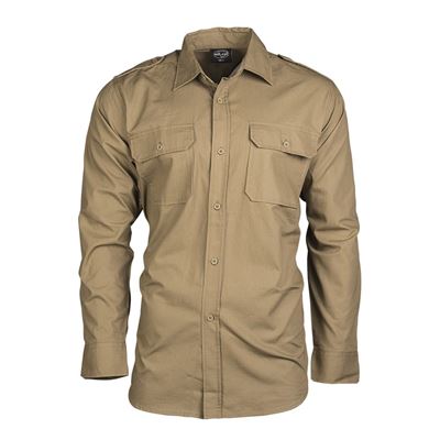 Chemise de campagne à boutons rip-stop COYOTE