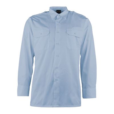 Chemise SERVIS à manches longues boutonnée BLEU CLAIR