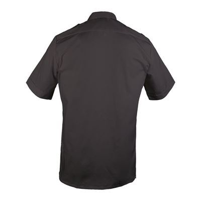 Chemise SERVIS à manches courtes et boutons NOIRE MIL-TEC® 10932002 2