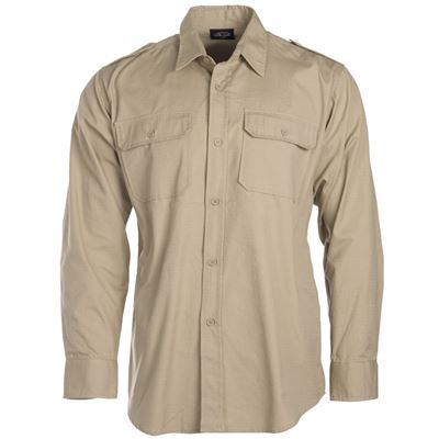 Chemise TROPICAL à boutons KHAKI