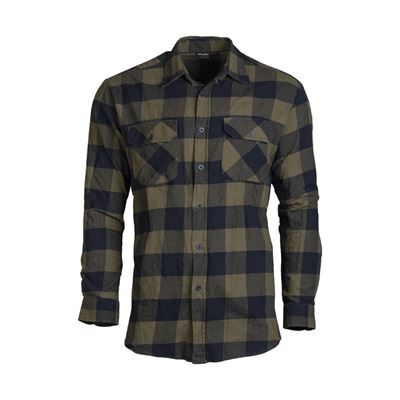 Chemise d'été BOISÉREUSE à boutons VERT/NOIR