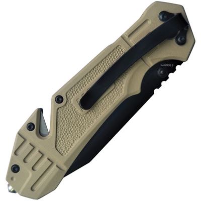 Couteau pliant M&P 1100076 lame combinée tanto, avec coupe-embout TAN Smith & Wesson® 1100076 2