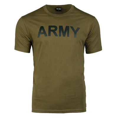 T-shirt à manches courtes avec inscription ARMY VERT