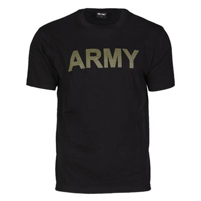 T-shirt à manches courtes avec inscription ARMY NOIR