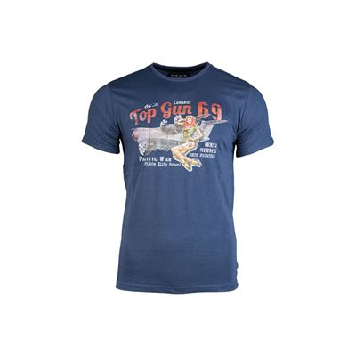 T-shirt à manches courtes PIN UP BLEU