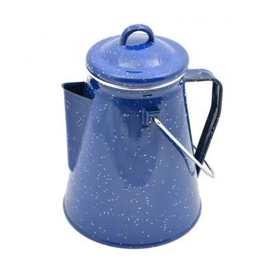 Bouilloire WESTERN émaillée avec percolateur 2 litres BLEU