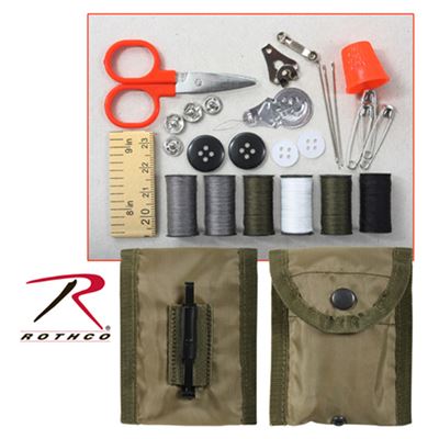 Set de couture - ciseaux, fil, dé à coudre, boutons, dans un étui ROTHCO 1121 3