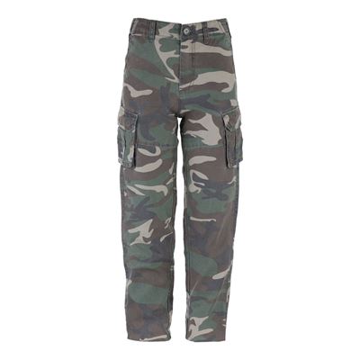 Pantalon enfant CARGO stonewashed WOODLAND