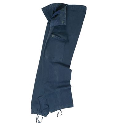 Pantalon BW type moleskine prélavé BLEU