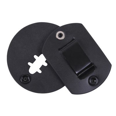 Porte-badge en cuir avec clip