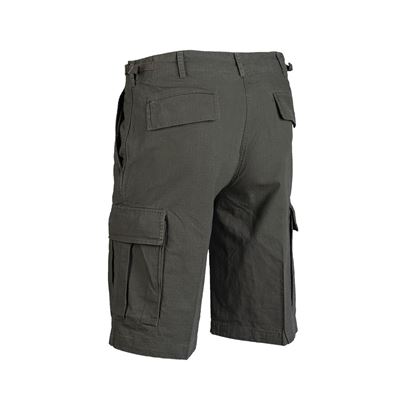 Short US type BDU rip-stop prélavé VERT MIL-TEC® 11402001 2