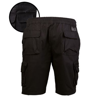 Short URBAN EXPLORER en coton rip-stop NOIR MIL-TEC® 11404602 2