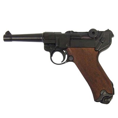 Pistolet Parabellum Luger P08 en bois - réplique décorative