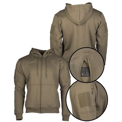 Sweat-shirt TACTICAL avec fermeture éclair RANGER GREEN MIL-TEC® 11472012 2