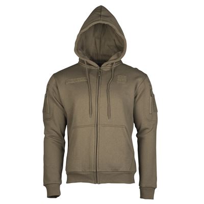 Sweat-shirt TACTICAL avec fermeture éclair RANGER GREEN
