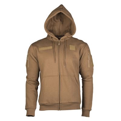 Sweat-shirt TACTICAL avec fermeture éclair DARK COYOTE
