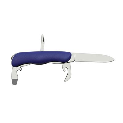 Couteau 4/CK pliant avec sécurité INOX manche PLASTIQUE BLEU MIKOV 115-NH-4-CK 5