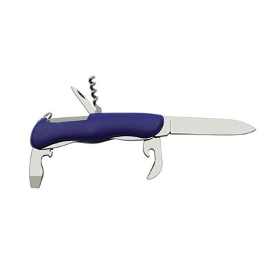 Couteau 5/AK pliant avec cran de sécurité INOX manche PLASTIQUE BLEU MIKOV 115-NH-5-AK 5
