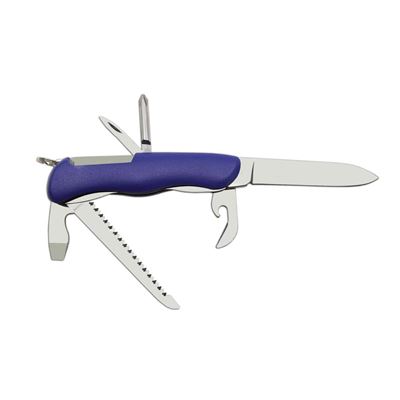 Couteau 6/BK pliant avec sécurité INOX manche PLASTIQUE BLEU MIKOV 115-NH-6-BK 5