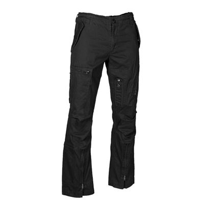Pantalon PILOT en coton prélavé STRAIGHT CUT NOIR