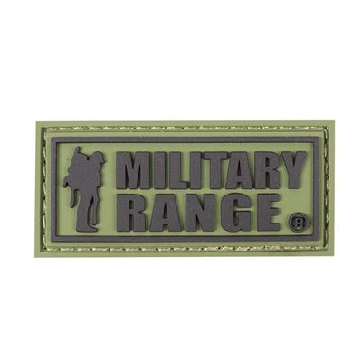 Écusson MILITARY RANGE petit inscription NOIRE