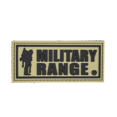 Écusson MILITARY RANGE grand KHAKI/NOIR
