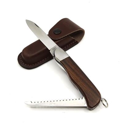 Couteau 2AK/KP pliant HIKER avec sécurité INOX manche en BOIS MIKOV 116-ND-2AK-KP 3
