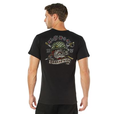 T-shirt USMC DOGS OF WAR NOIR ROTHCO 11760 2