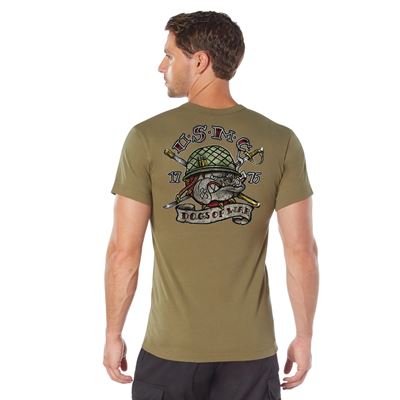 T-shirt USMC DOGS OF WAR COYOTE ROTHCO 11765 2