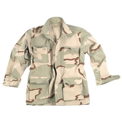 Blouse US type BDU rip-stop prélavée 3-COL DESERT