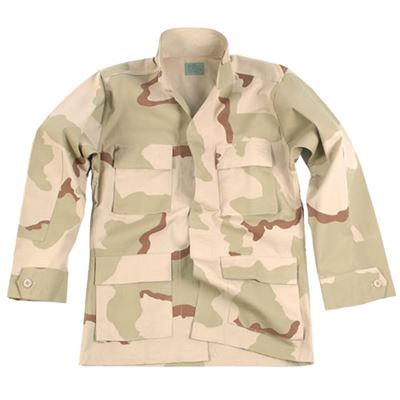 Blouse US type BDU en coton rip-stop 3-COL DESERT