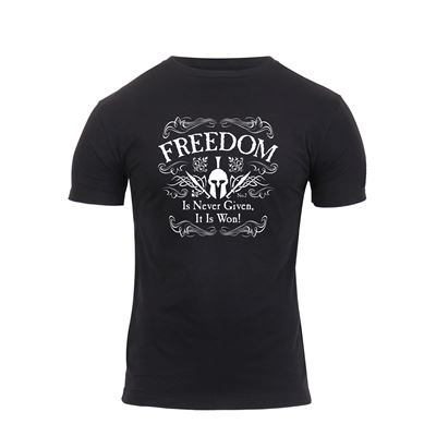 T-shirt ATHLETIC FIT FREEDOM à manches courtes NOIR