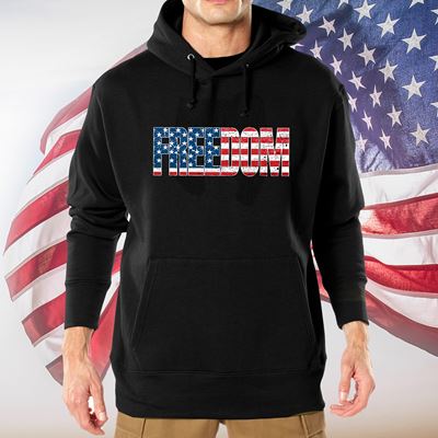 Sweat à capuche FREEDOM US drapeau NOIR ROTHCO 11880 2