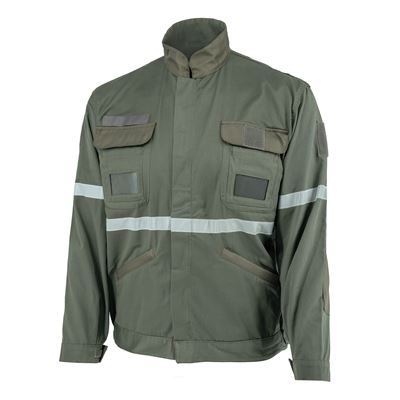 Veste pour mécanicien aéronautique FRANÇAIS bandes réfléchissantes VERT