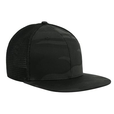 Casquette TRUCKER en maille MIDNIGHT BLACK CAMO ROTHCO 12008 2