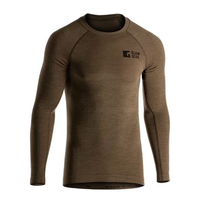 T-shirt à manches longues Merino Seamless STONEGREY OLIVE
