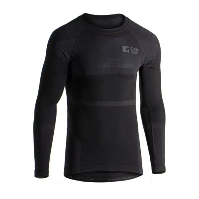T-shirt à manches longues Merino Seamless NOIR