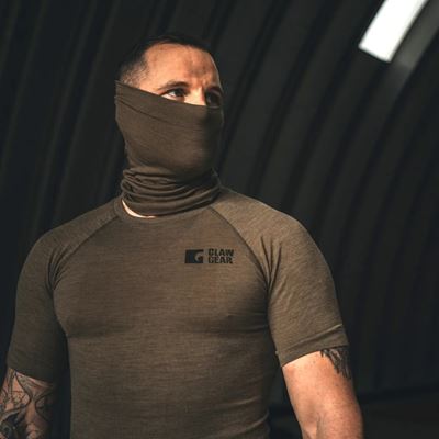 T-shirt à manches courtes Merino Seamless STONEGREY OLIVE CLAWGEAR 1204940-20 7