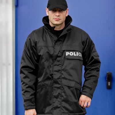 Veste SECURITY longue NOIRE