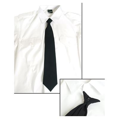 Cravate SECURITY à bouton NOIR