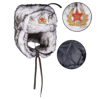 Bonnet à pompon « SHAPKA » BLANC MIL-TEC® 12104007 2