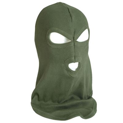 Cagoule COTTON à 3 ouvertures VERTE